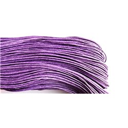 Fil coton ciré violet 1mm  mètre
