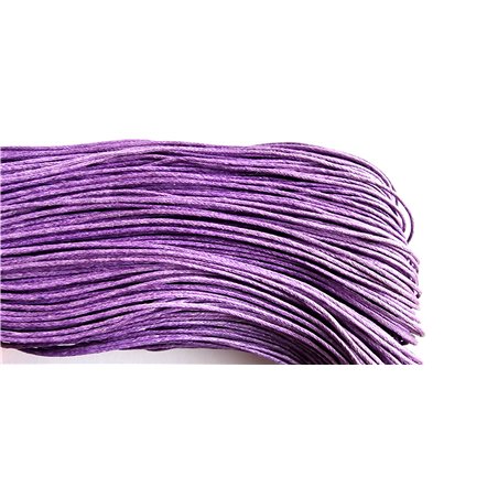 Fil coton ciré noir 1mm  mètre