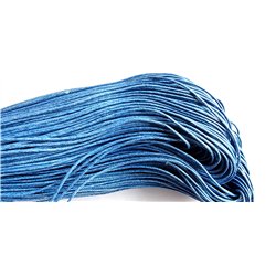 Fil coton ciré bleu marine 1mm  mètre
