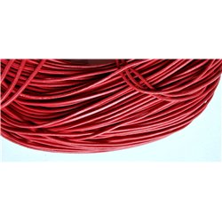 Fil de cuir 2mm rouge x 1m
