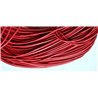 Fil de cuir 2mm rouge x 1m
