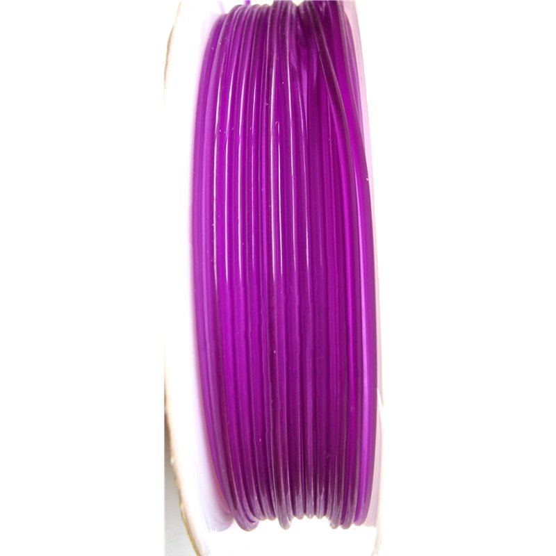 Fil élastique 1mm violet x 1 mètre