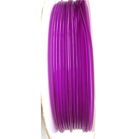 Fil élastique 1mm violet x 1 mètre