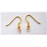 Support boucle d oreille couleur  Or  x2