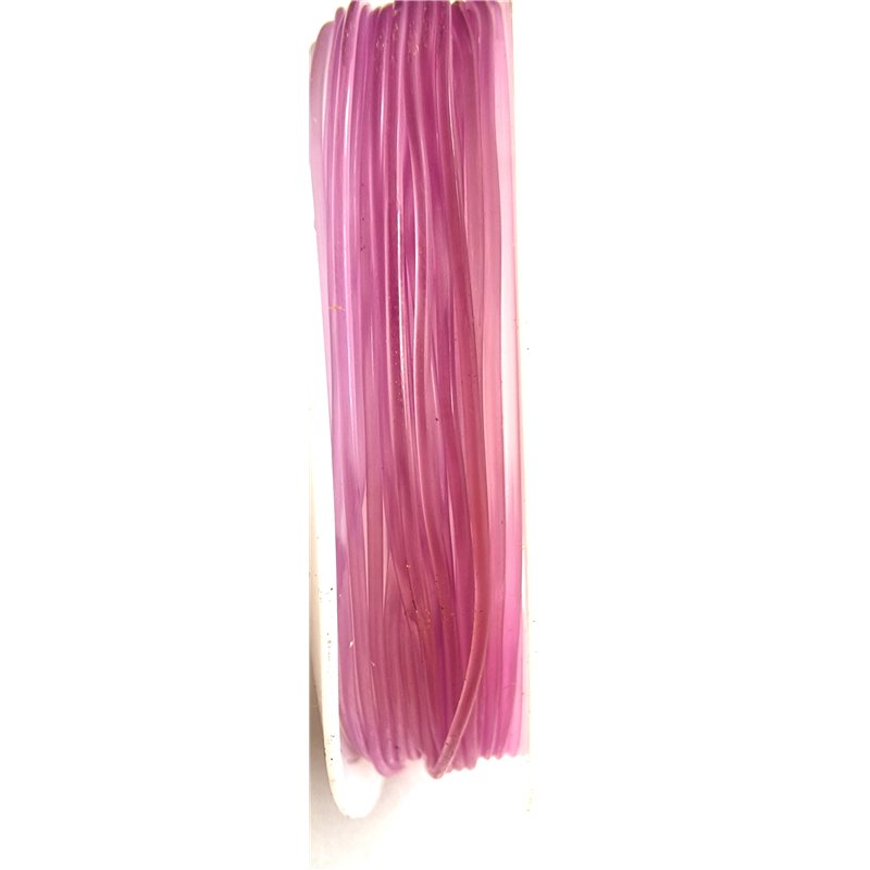 Fil élastique 1mm lilas x 1 mètre