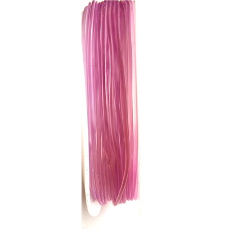 Fil élastique 1mm lilas x 1 mètre
