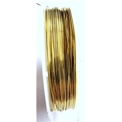 Fil de fer 0.5mm doré x 5 mètre