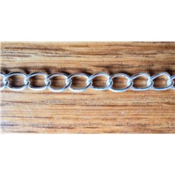 Chaîne torsadée 4.5mm argent x 1m