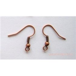 Support boucle d oreille couleur  Cuivre  x2