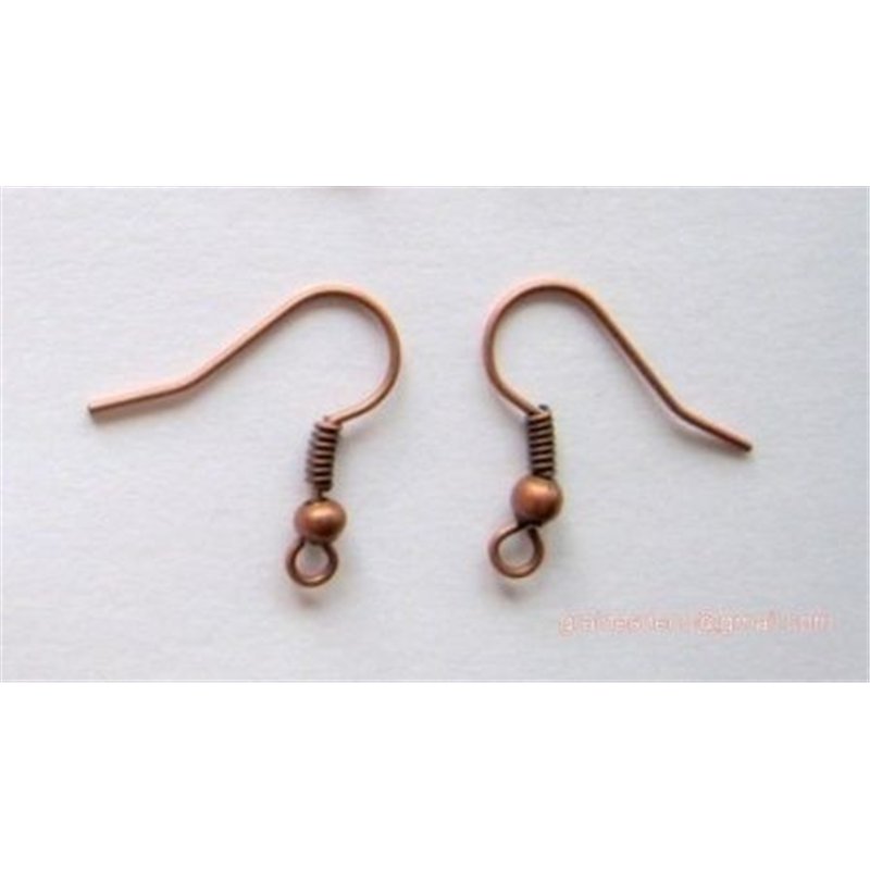 Support boucle d oreille couleur  Cuivre  x2