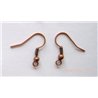 Support boucle d oreille couleur  Cuivre  x2