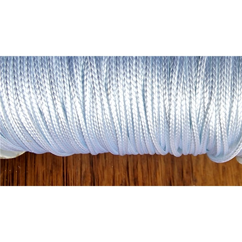 Fil polyester ciré 2mm blanc x 1m