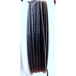 Fil cablé 1mm noire x 1 m