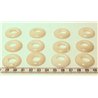Tagua ellipse grand 30mm blanc