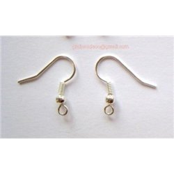 Support boucle d oreille couleur  Argent  x2