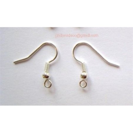Support boucle d oreille couleur  Argent  x2