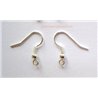 Support boucle d oreille couleur  Argent  x2