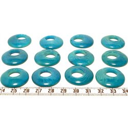Tagua ellipse grand 30mm bleu