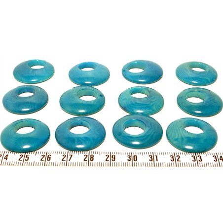 Tagua ellipse grand 30mm bleu