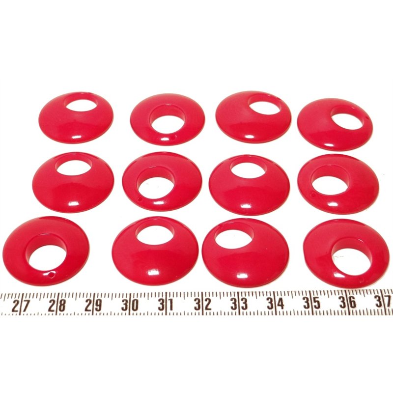 Tagua ellipse grand 30mm rouge