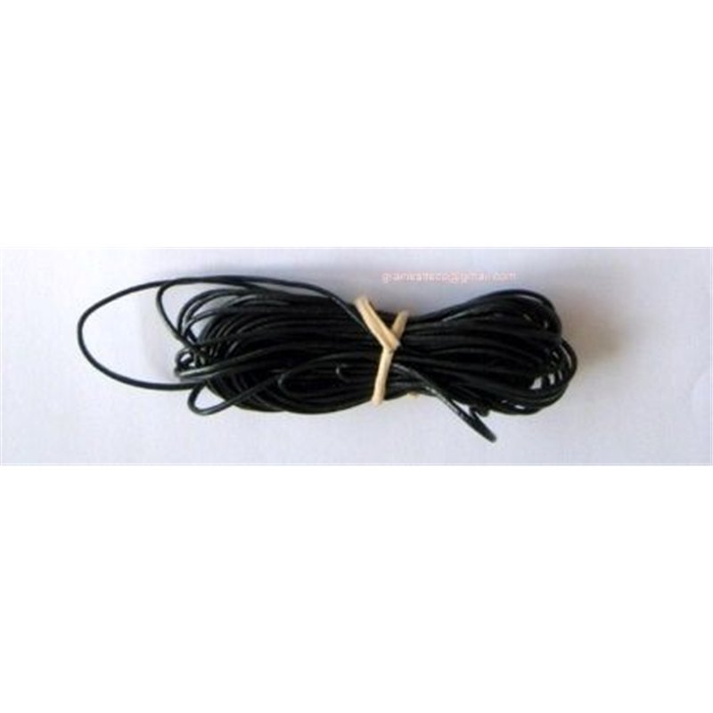 Fil de cuir 1mm noir x 1m