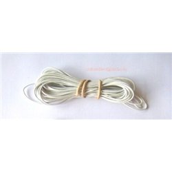 Fil de cuir 1mm blanc x 1m