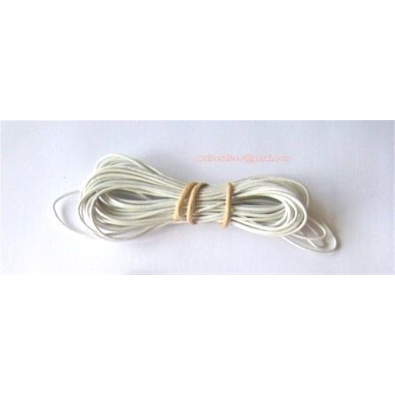 Fil de cuir 1mm blanc x 1m