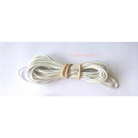 Fil de cuir 1mm blanc x 1m