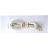 Fil de cuir 1mm blanc x 1m