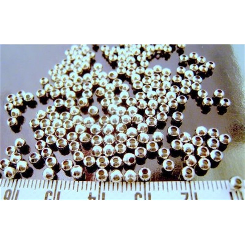 Intercalaire perle 3mm argentée