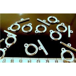 Fermoir Toggle argenté premium