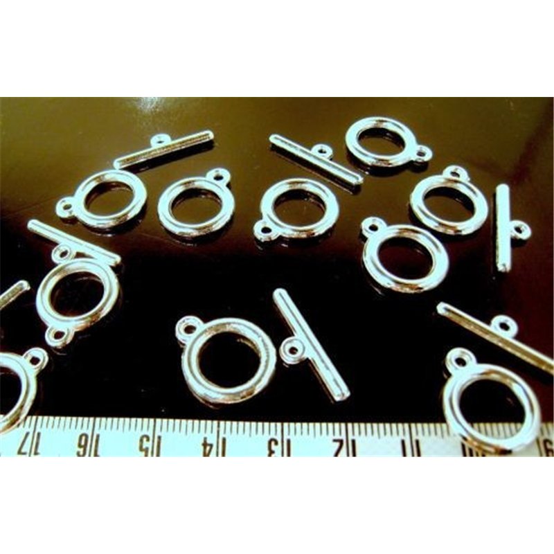 Fermoir Toggle argenté premium