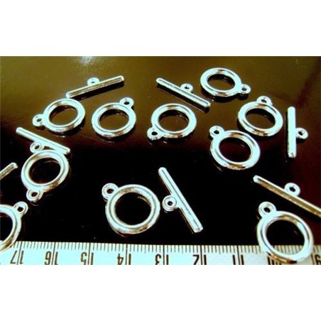 Fermoir Toggle argenté premium