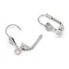 Support boucle d oreille dormeuse argent x2