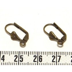 Support boucle d oreille dormeuse bronze x2