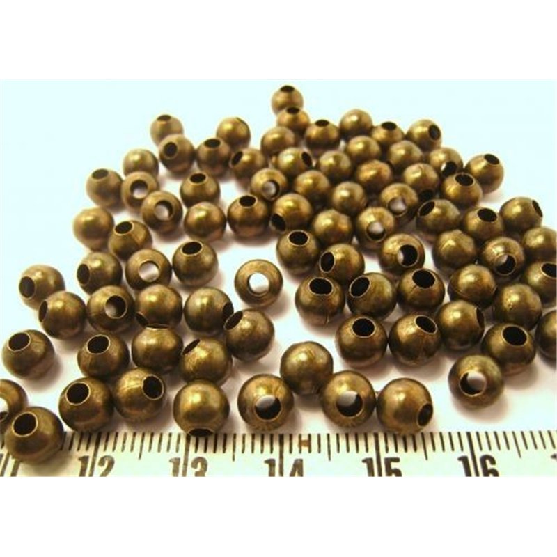 Intercalaire perle 6mm bronze