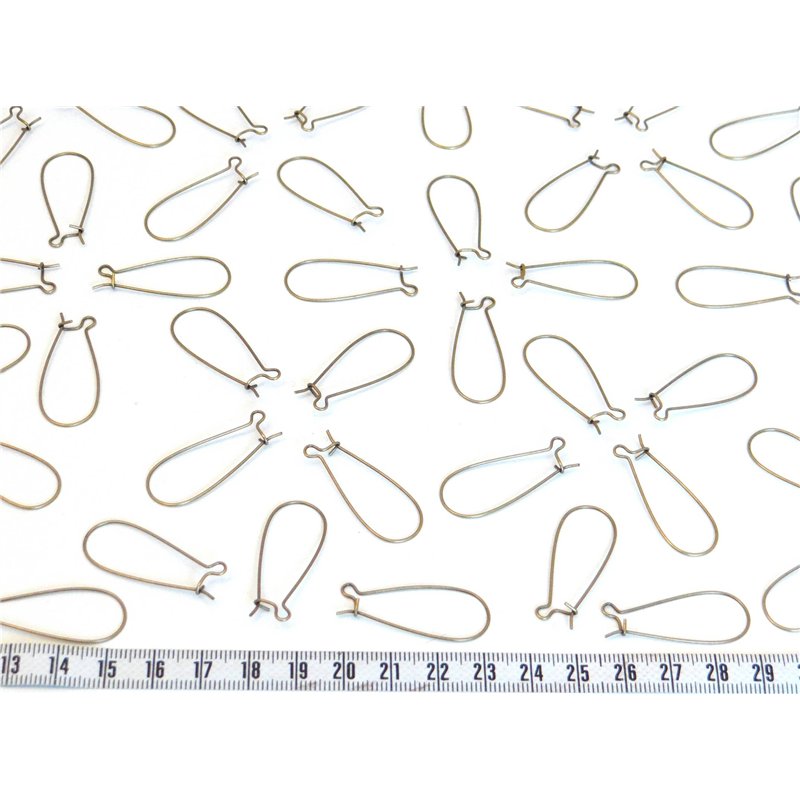 Support boucle d oreille crochet couleur bronzex2