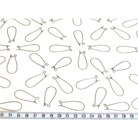 Support boucle d oreille crochet couleur bronzex2