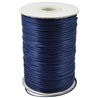 Fil polyester 1mm ciré bleu marine x 1m