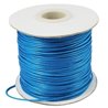 Fil polyester ciré bleu 1mm x 1m