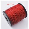 Fil polyester ciré rouge 1mm x 1m
