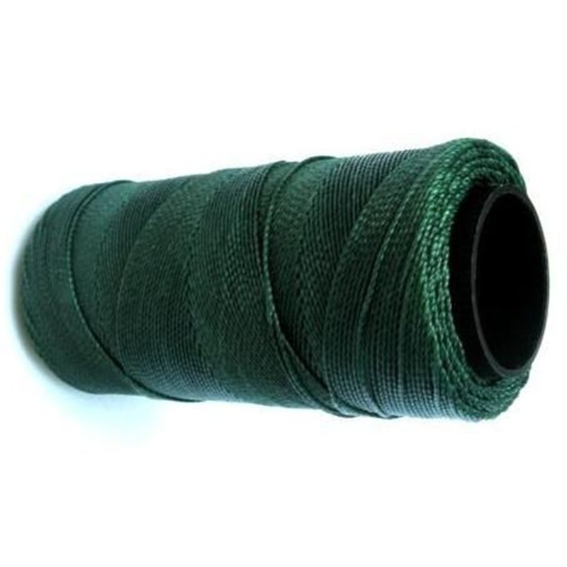 Fil polyester ciré vert sapin 1mm x 1m