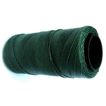 Fil polyester ciré vert sapin 1mm x 1m