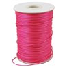 Fil polyester ciré 1mm rose x 1m