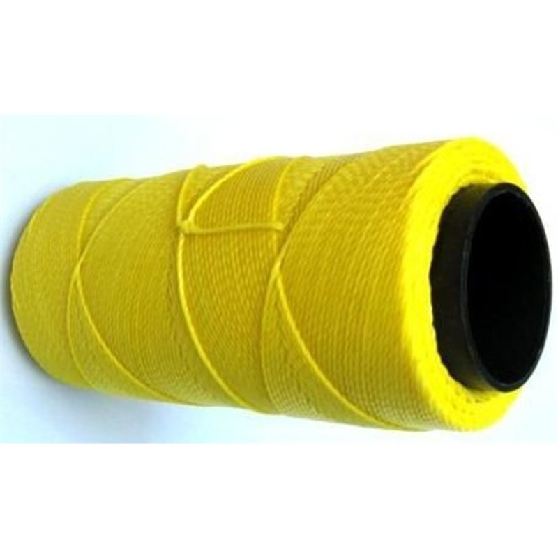 Fil polyester ciré jaune 1mm x 1m