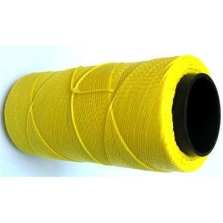 Fil polyester ciré jaune 1mm x 1m