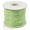Fil polyester ciré vert pomme 1mm x 1m