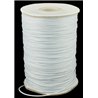 Fil polyester ciré blanc 1mm x 1m