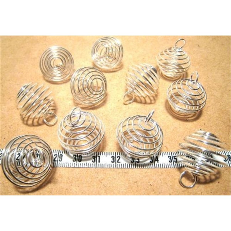 Spirale pendentif 29mm argenté
