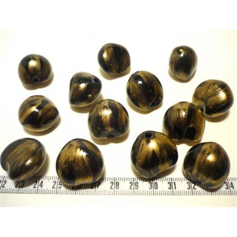 Noix de Bancoule tigrée or